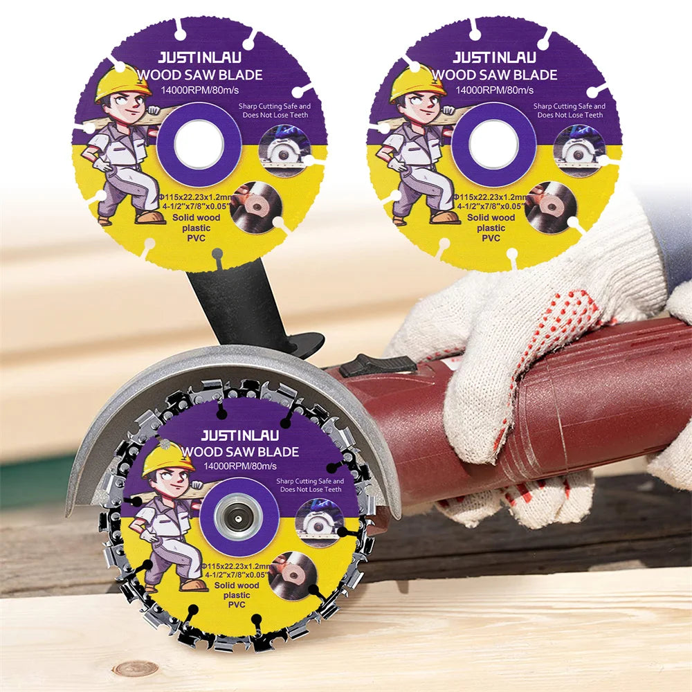 JUSTINLAU 115mm/125mm Circular Saw Blade Wheel Discs For Wood Cutting Carbide Cutting Disc Woodworking Saw Blade Oasis Select