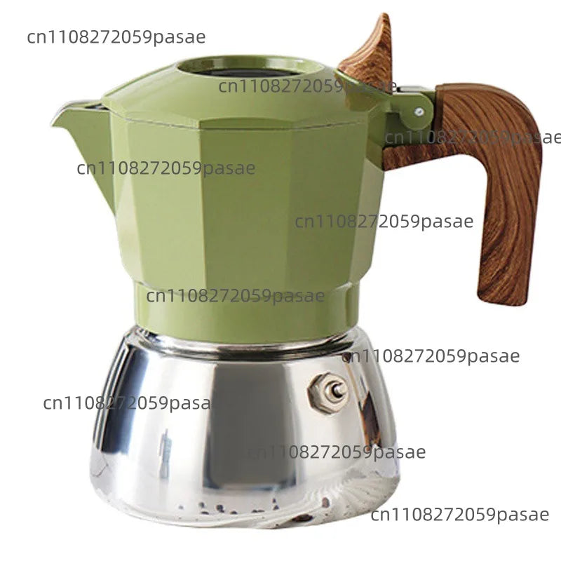 Stainless Steel Double-Valve Moka Pot | Italian Stovetop Coffee Maker