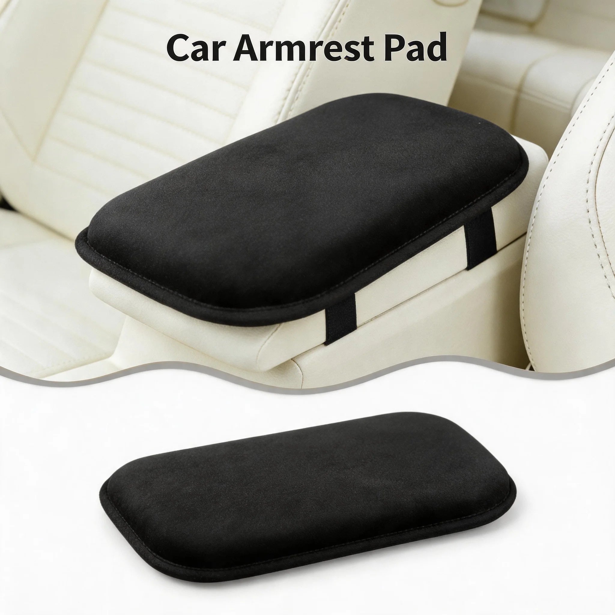 Car Armrest Pad Durable Universal Soft 1pc Plush Heightening Pad For Central Console For Vehicles For Car Interior Armrest Cover Oasis Select