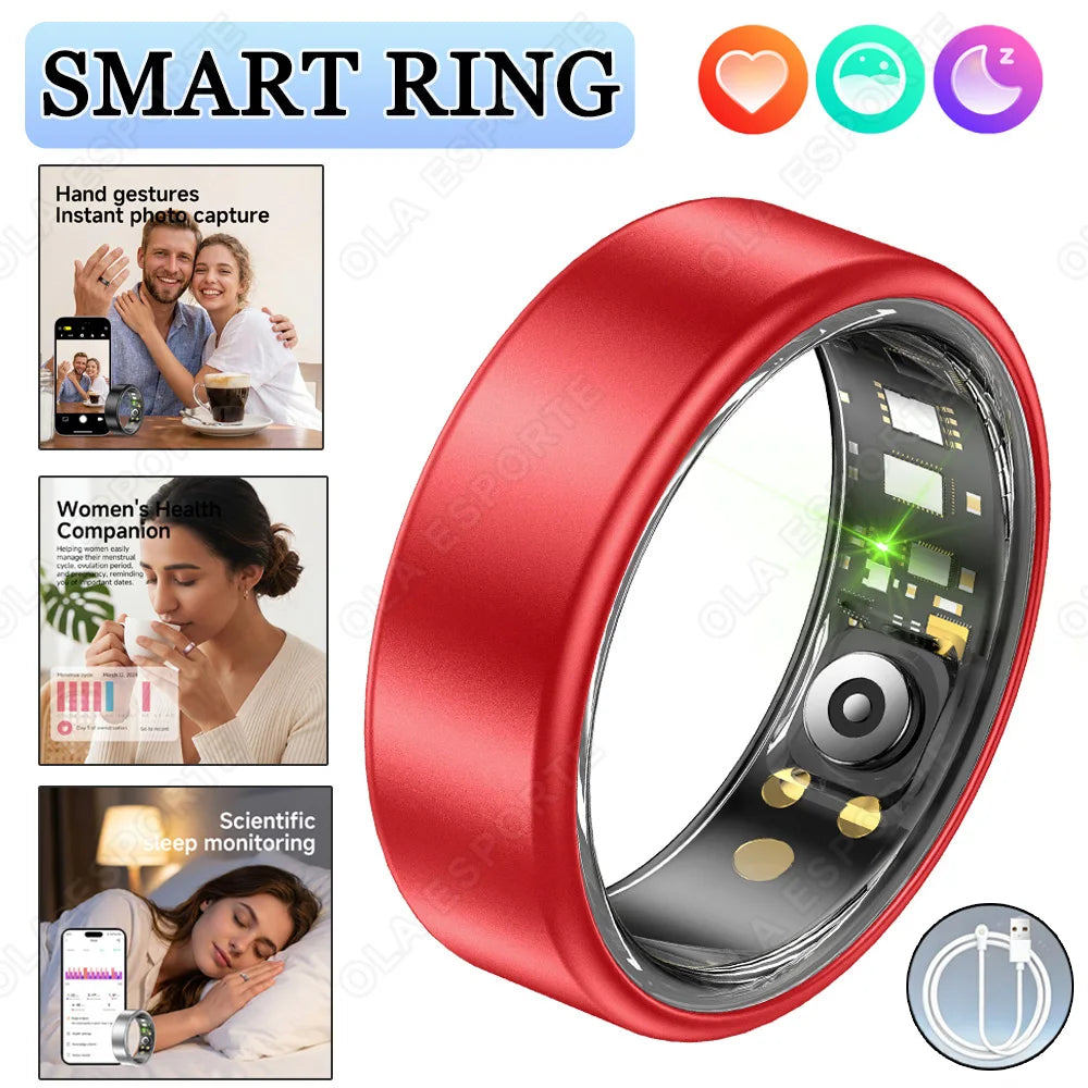 Smart Ring Heart Rate SpO₂ Sleep Tracker | IP68 Unisex