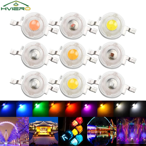 10PCS High Power LED Chip 1W 3W Multi-Color DIY Emitter Beads LED Chip Emitter Oasis Select