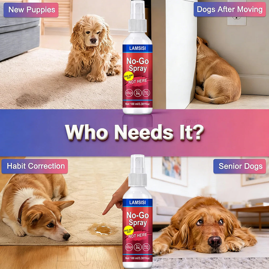 No-Go Spray for Dogs & Cats – 100ml Natural Pet Deterrent Pet Deterrent Spray Oasis Select
