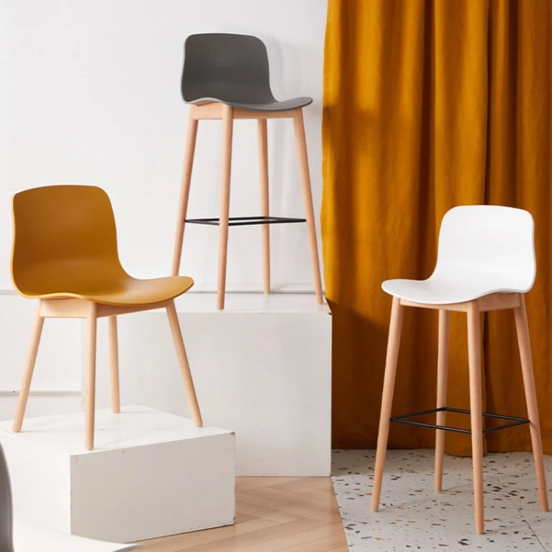 Nordic dining chair household simple small apartment ins creative backrest chair cafe milk tea shop casual solid wood chair Oasis Select