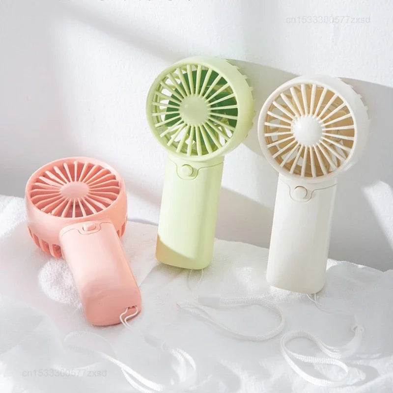 Cute Mini Portable Handheld Fan – Pocket Fan with Lanyard