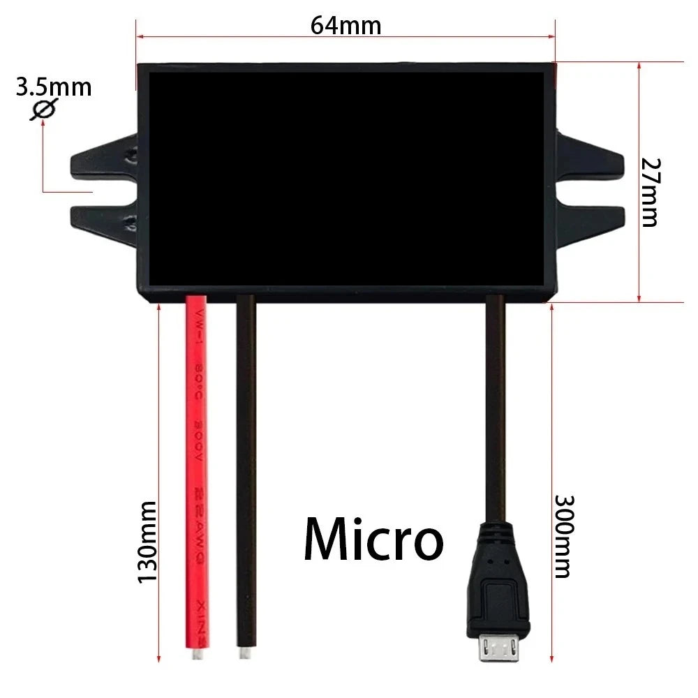 12V24V to 5V 3A 15W DC-DC Step Down Buck Converter Power Supply Module for Car Male Female USB Mini USB Micro USB Adapter Oasis Select Micro 12V24V 5V3A