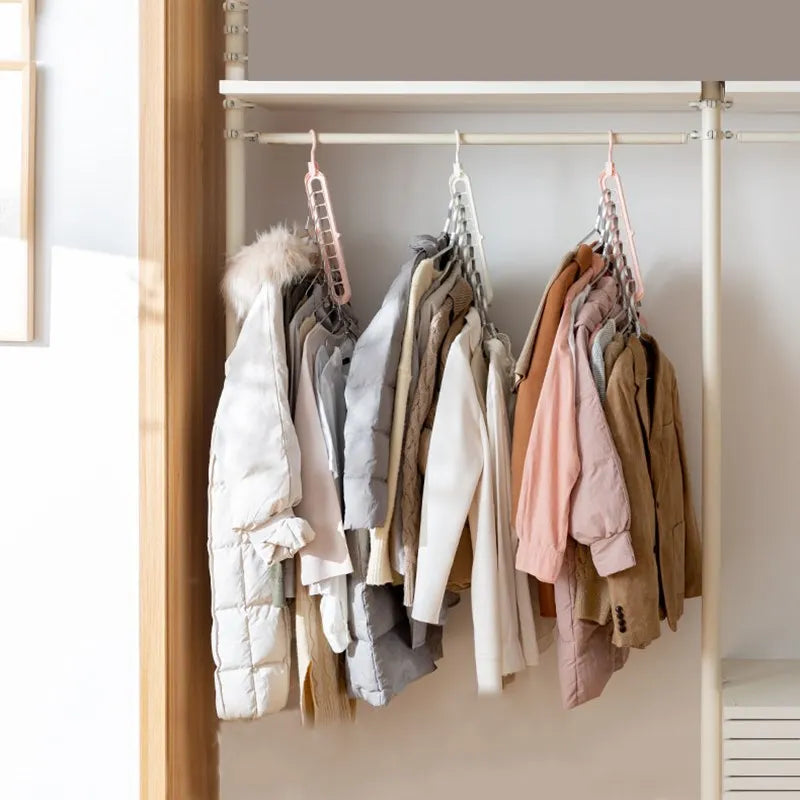1-5pcs Magic Multi-port Support hangers for Clothes Drying Rack Multifunction Plastic Clothes rack drying hanger Storage Hangers Oasis Select
