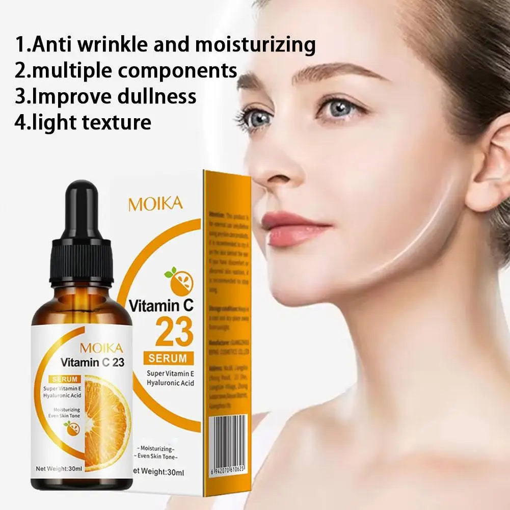 Vitamin C Brightening Face Serum 30ml – Hyaluronic Acid & Anti-Aging