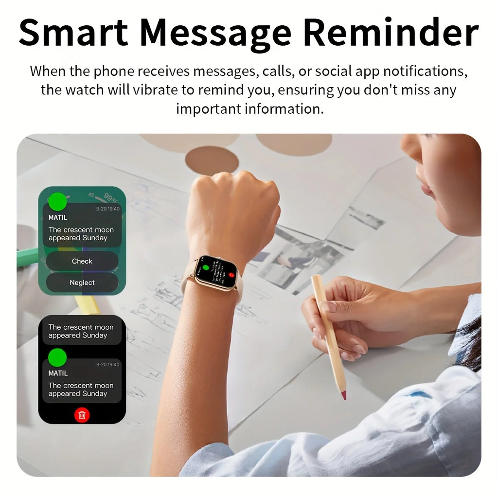 ERUN 1.83" Smart Watch – Calls, Fitness & Sleep Tracker