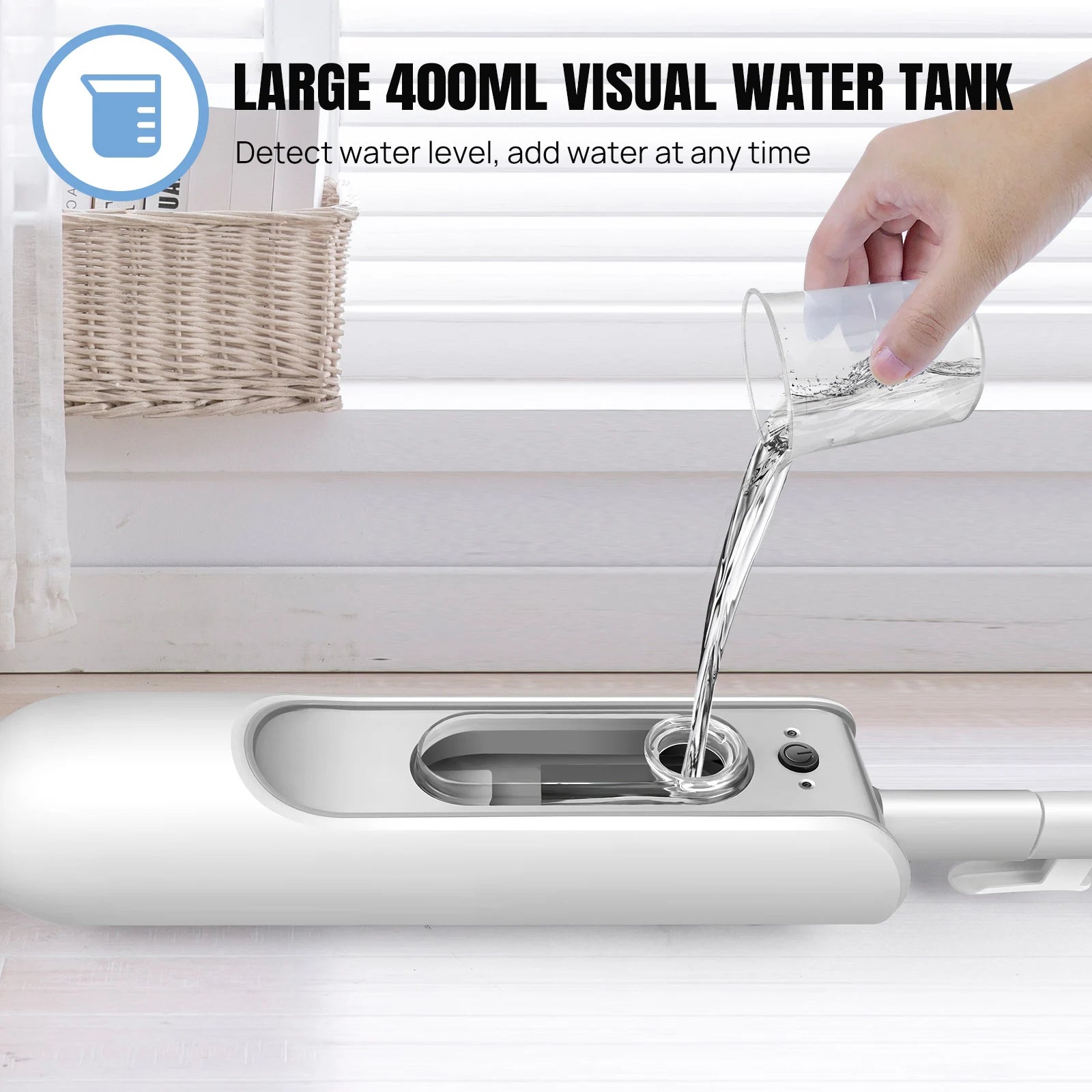 GUOHE 1500W Steam Mop & Detachable Cleaner | 400ml CE Certified