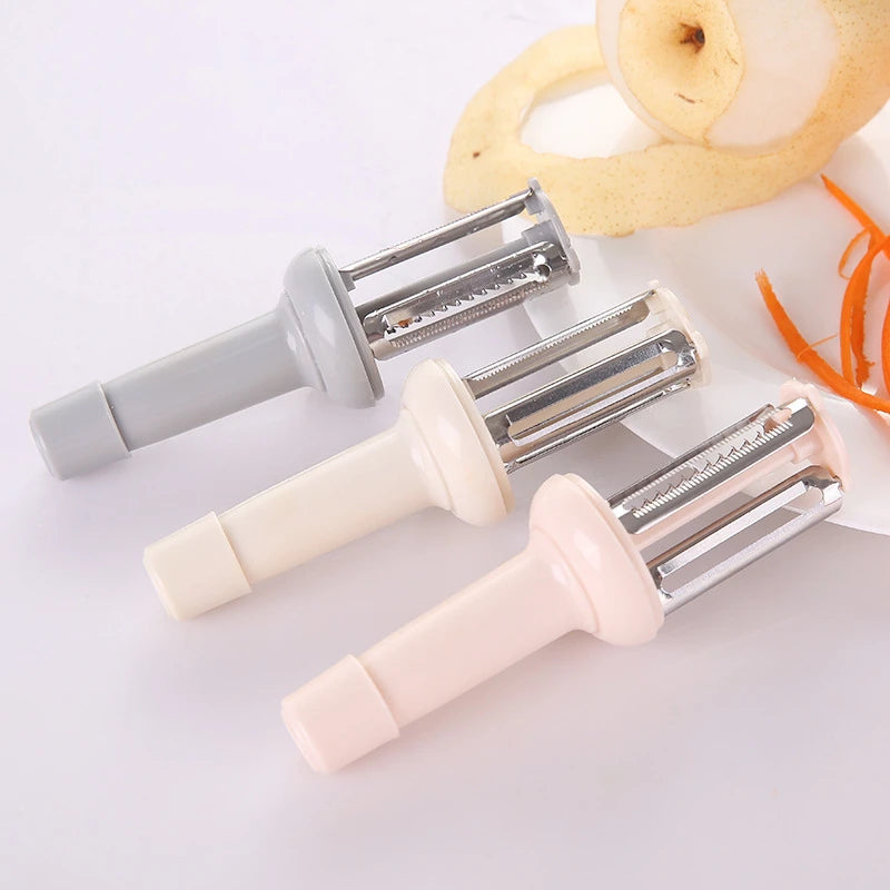 3 In 1 Peeler Fruit Vegetable Potato Carrot Cucumber Multi-function Sharp Stainless Steel Grater Peeler Slice Home Kitchen Tools Oasis Select 3pc