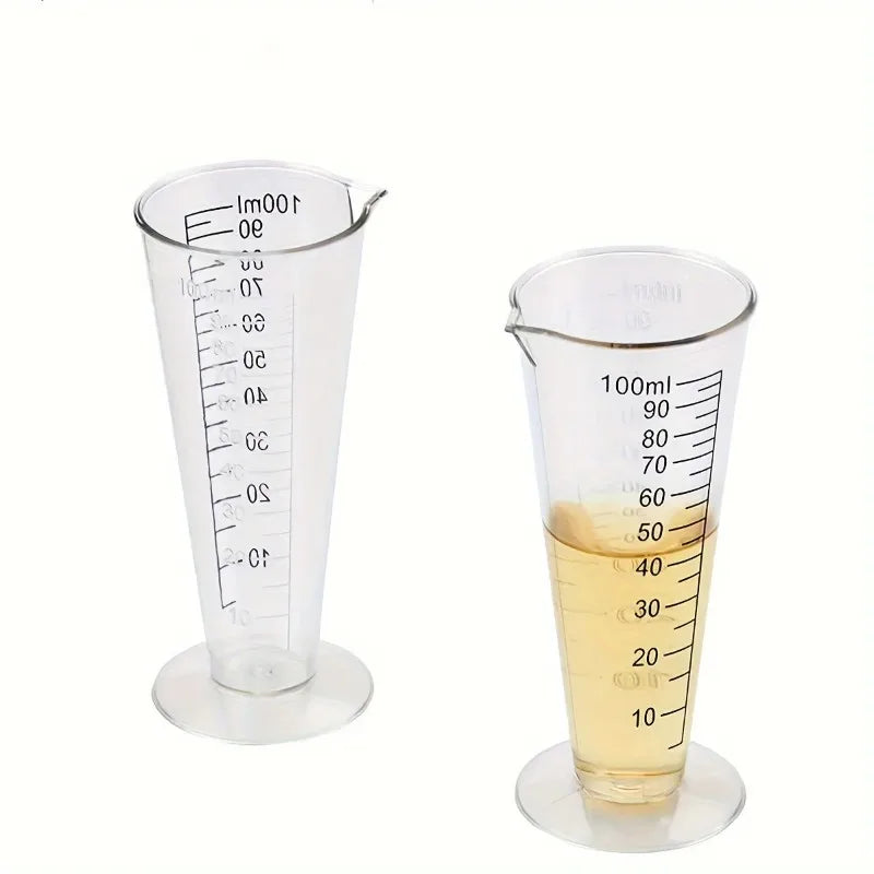 1pc 100ml Plastic Measuring Cup with Scale, Food Grade BPA-Free Liquid Measuring Tool for Kitchen Baking Cooking, Kitchen Use Oasis Select 2pcs 100ml