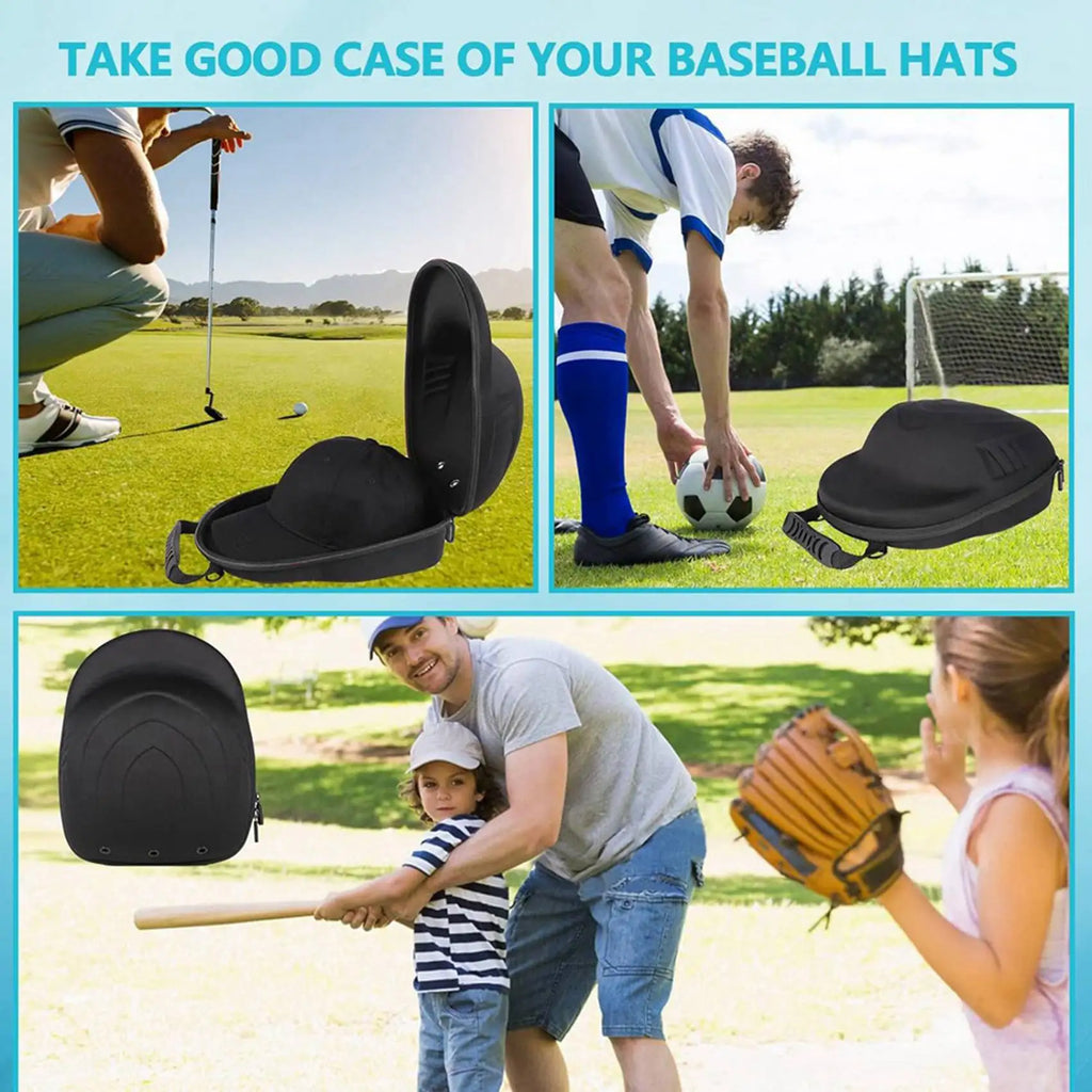 2026-WISH 2X Hard Hat Case For Baseball Caps,Hat Carrier Travel Case And Adjustable Shoulder Strap,Hat Organizer Holder Bag Oasis Select