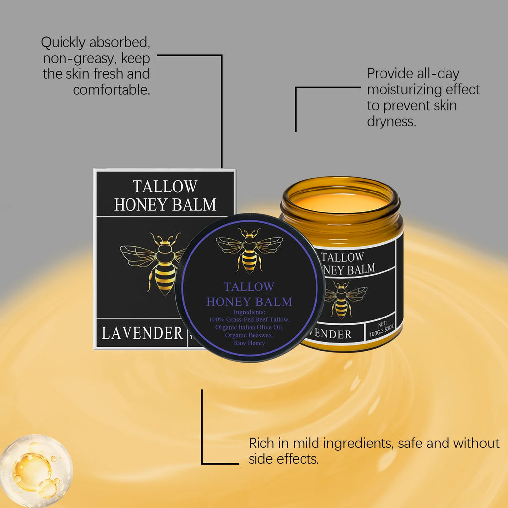 WOODSLEEP Tallow Honey Cream – Face & Body Moisturizer 100g Face & Body Cream Oasis Select