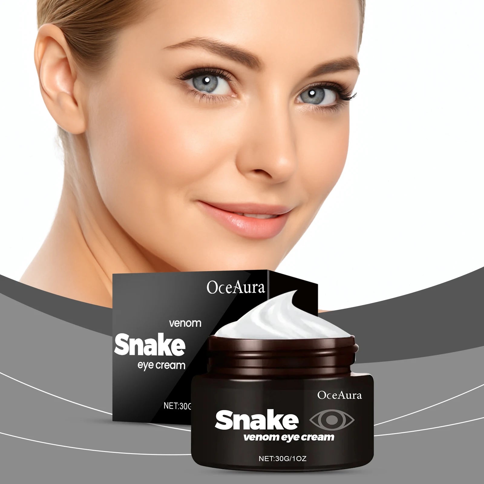 Snake Venom Eye Cream Reduce Wrinkle Eye Bag Against Puffiness Firming Moisturizing Brighten Eye Skin Anti Dark Circle Eye Cream Oasis Select