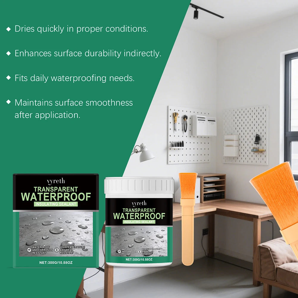 Clear Waterproof Silicone Sealant – Quick-Dry Adhesive Glue