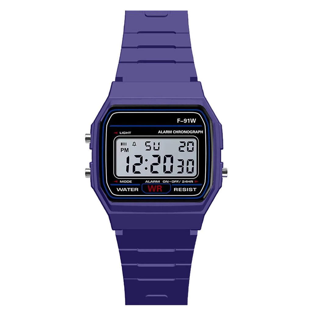 Luxury Men Analog Digital Military Armys Sport LED Waterproof Wrist Watch Oasis Select Purple