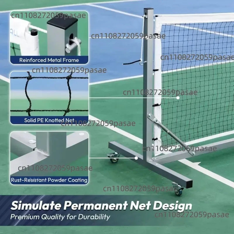 High-quality, Removable Ball-stop Net; Heavy-duty Adjustable Net with Lockable Wheels Oasis Select