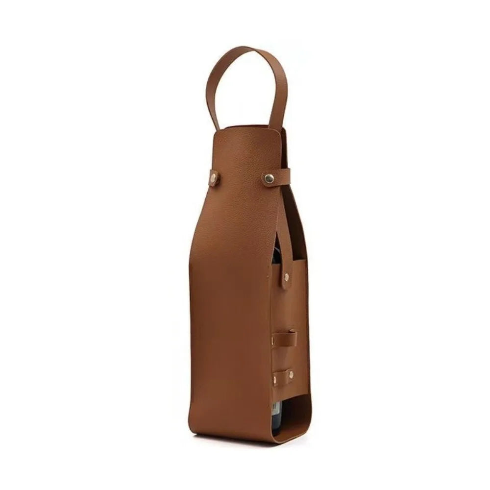 Waterproof PU Wine Tote Bag – Reusable Bottle Carrier Gift