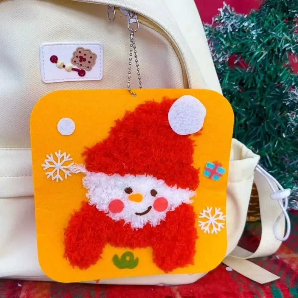 Non-Woven Fabric Christmas Sewing Kit Fun Threading Handicrafts DIY Embroidery Kit Beginner Friendly Christmas Sewing Projects Oasis Select