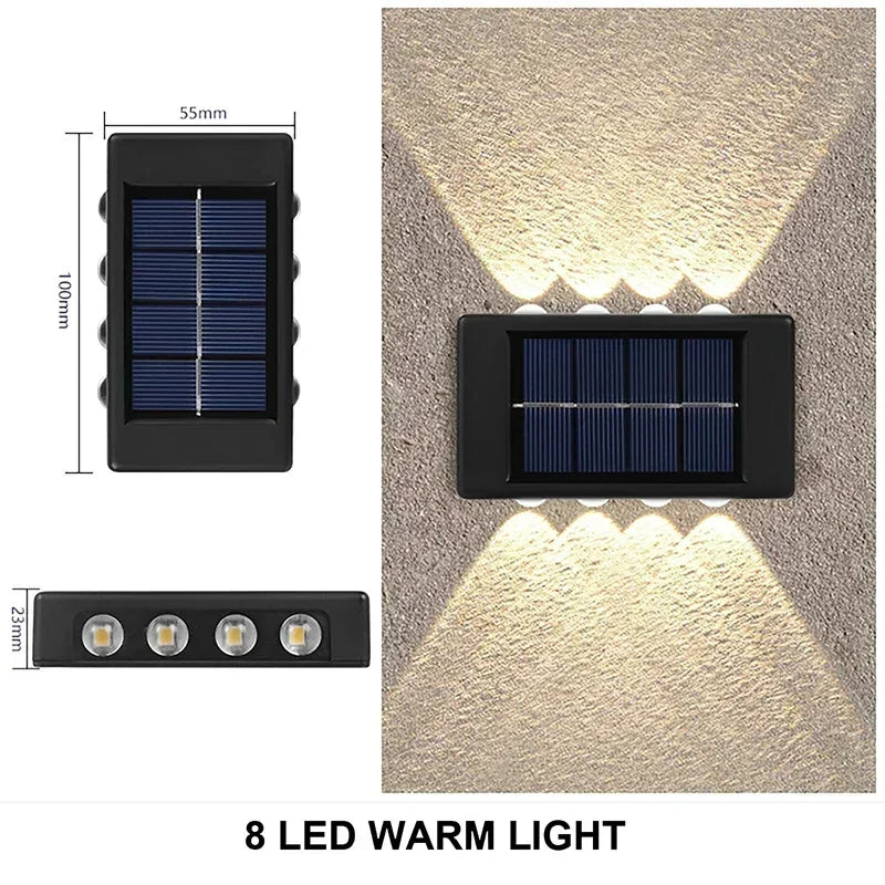 Super Bright COB Solar Wall Lamp Outdoor IP65 Waterproof Solar Powered Light Garden Garage Yard Decoration Outside Sunlights Oasis Select