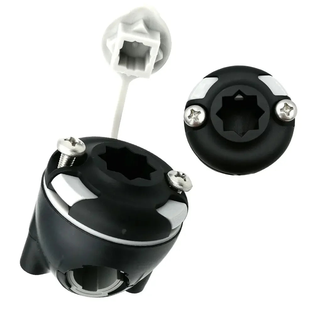 Fishing Rail Clamped Mount Base Star Holding Base Marine Boat Kayak GPS Fish Finder Pipe Adapter Accessories Holder Oasis Select