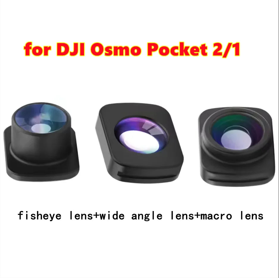 DJI Osmo Pocket 2 Filter Kit – Wide Angle, Macro & Fisheye Lens