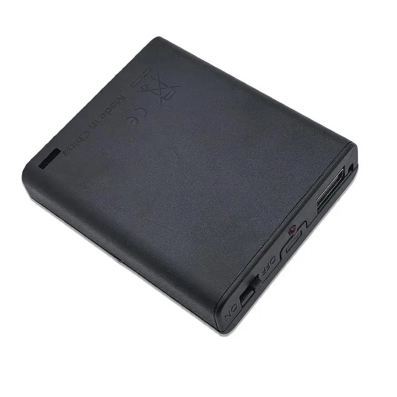 1Pcs 4 Slots AA Battery Holder No.5 Battery Case With Power Switch and USB Female Socket Indicator Light AA Battery Box Oasis Select