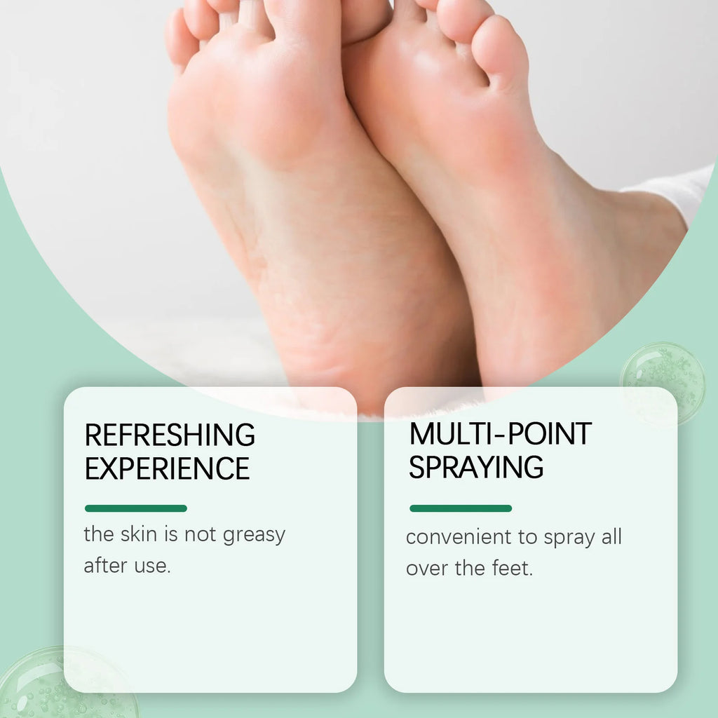OceAura Foot Peeling Spray – Exfoliate & Heal Cracked Heels Foot Exfoliating Spray Oasis Select