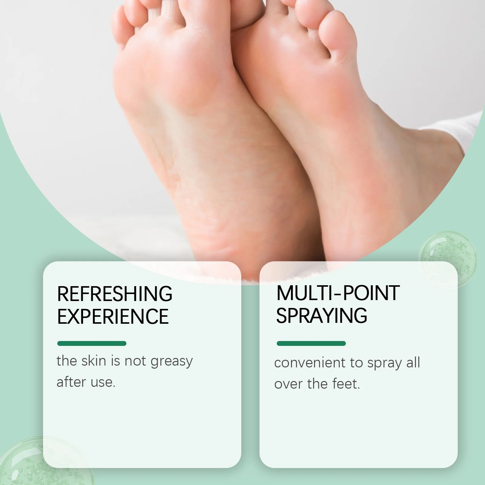 OceAura Foot Peeling Spray – Exfoliate & Heal Cracked Heels Foot Exfoliating Spray Oasis Select
