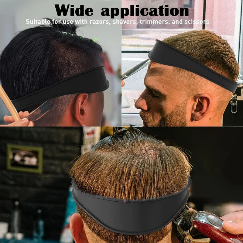 DIY Home Hair Trimming Haircut Curved Headband Silicone Neckline Shaving Template Hair Cutting Guide Barber Hair Styling Tools Oasis Select