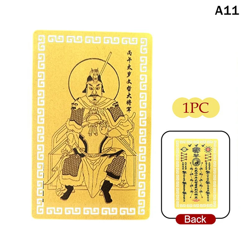 2026 Tai Sui Amulet Card for Horse Year Feng Shui Taisui Prayer Gold Card Portable Wealth Health Good Luck Protective Gift Oasis Select A11