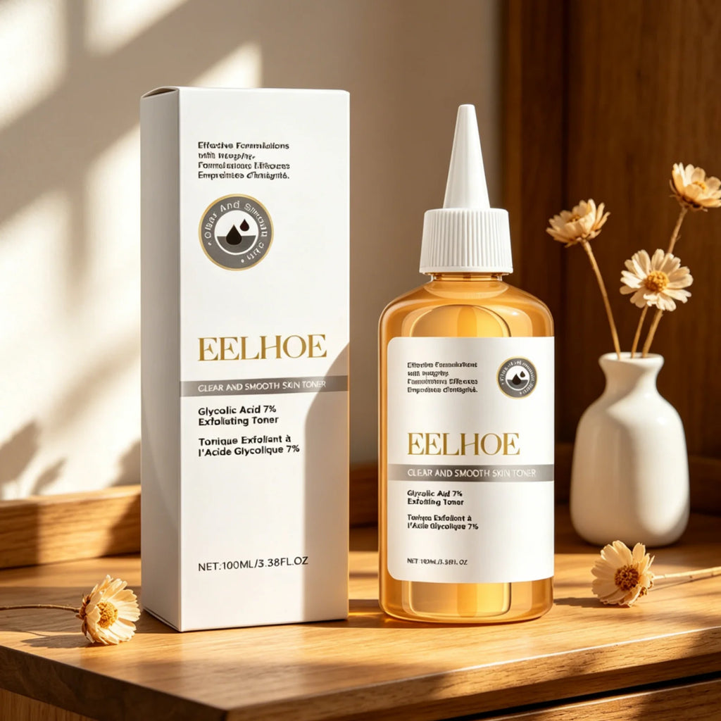 EELHOE Glycolic Acid Toner Gentle Exfoliation Refine Pores Deep Moisturizing Brighten Skin Tone Natural Clear Smooth Skin Toner Oasis Select