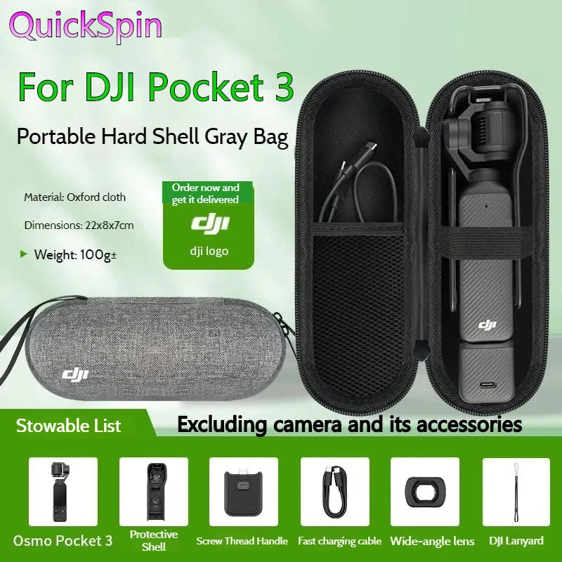 DJI Osmo Pocket 3/4 Hard Shell Carry Case Storage Bag