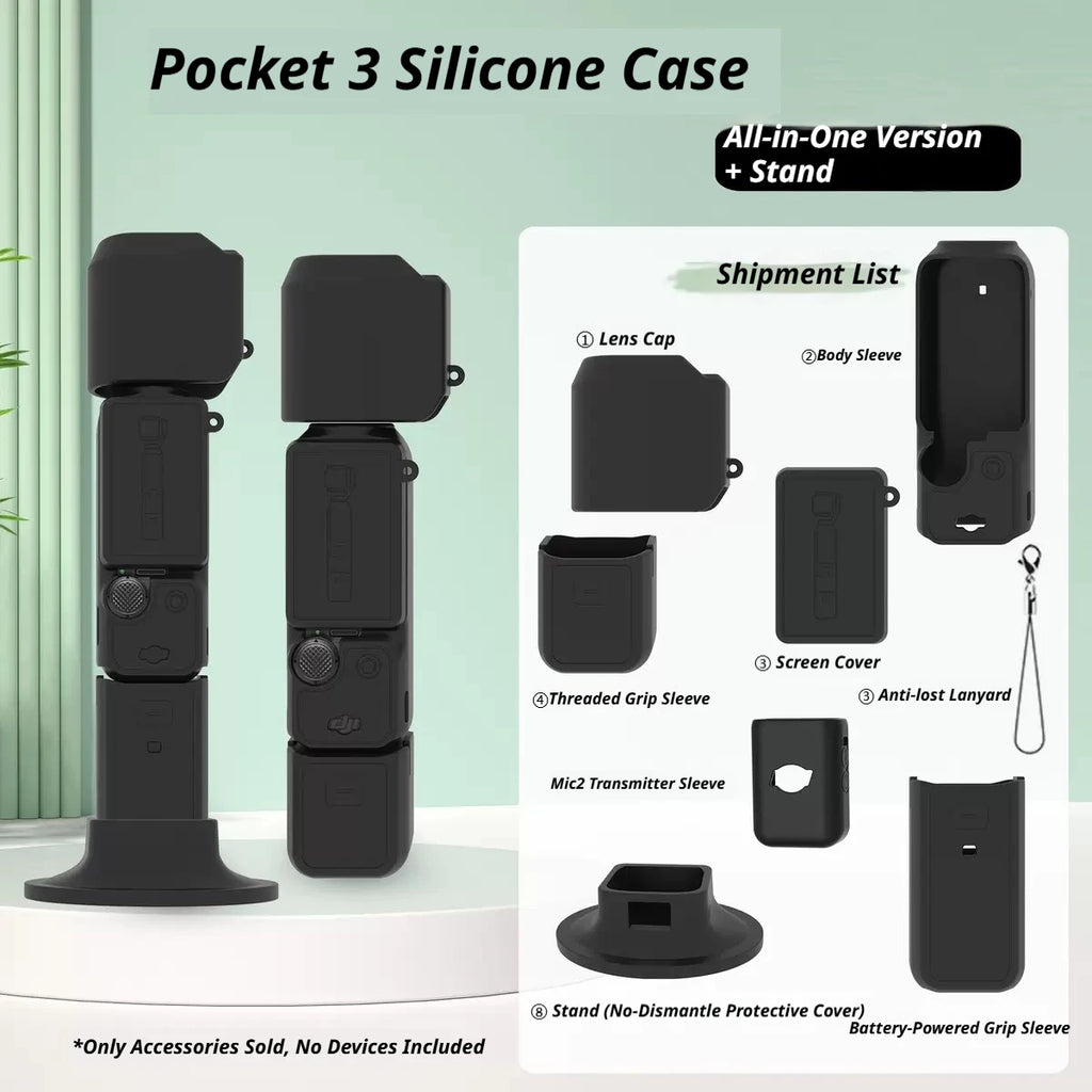 DJI Osmo Pocket 4/3 Accessories Kit – Case, Mount & Tripod