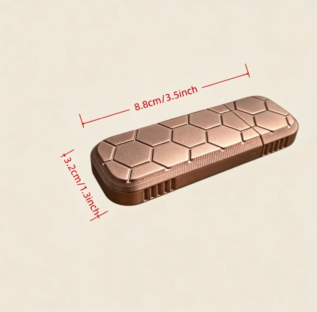Pocket Friendly Slide Open Storage Cases Texture Portable Pill Container for Outdoor Travel Daily Carry for Earplug Pill Gadgets Oasis Select box 5