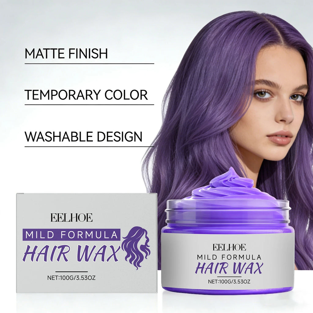 Purple Temporary Hair Color Wax – Wash-Out Dye for Men & Women Temporary Hair Color Wax Oasis Select