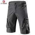 X-TIGER Mountain Bike Shorts Multi-Pockects Breathable Loose Riding Road MTB Shorts Outdoor Sports Waterproof Cycling Pants Oasis Select Grey XXL