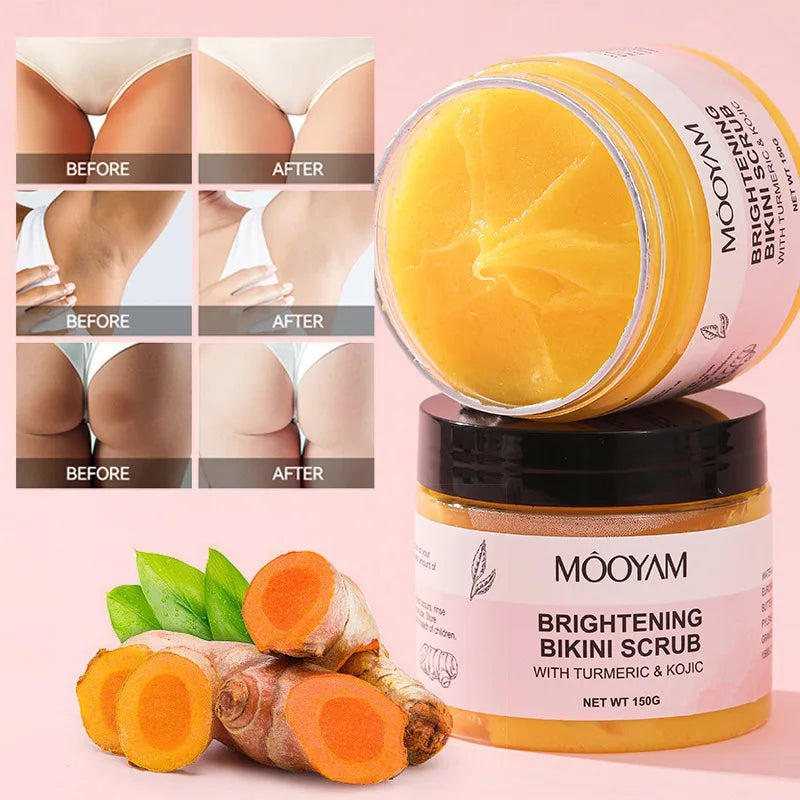 Vitamin Body Brightening Scrub – Kojic Acid & Turmeric 150g