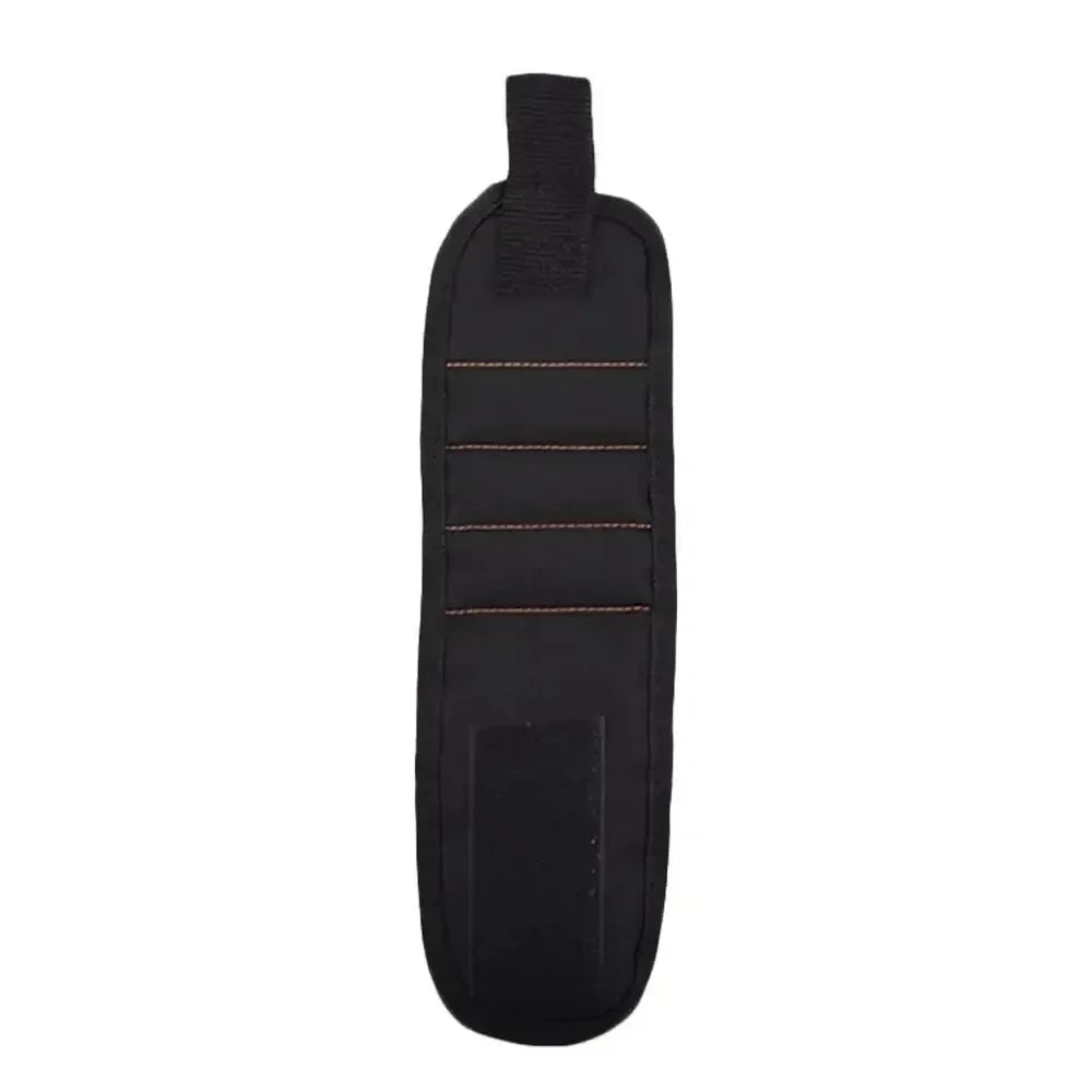 Strong Magnetic Wristband Portable Tool Bag Electrician Adjustable Wrist Belt for Holding Screws Nails Drilling Bits Bolts Oasis Select black