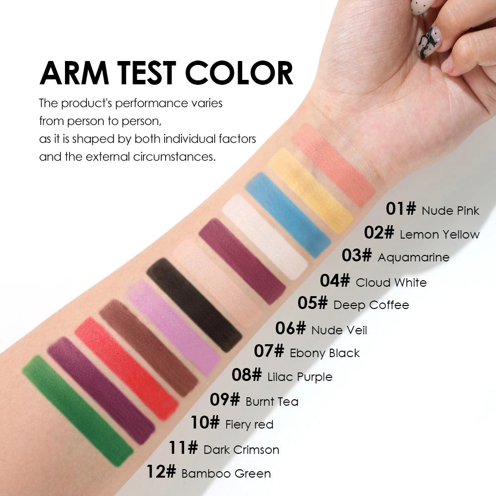 Matte Lipsticks 12 Colors Waterproof Long Lasting Lip Stain Non-stick Cup Sexy Red Black Lipstick Pigment Lip Cosmetics Oasis Select