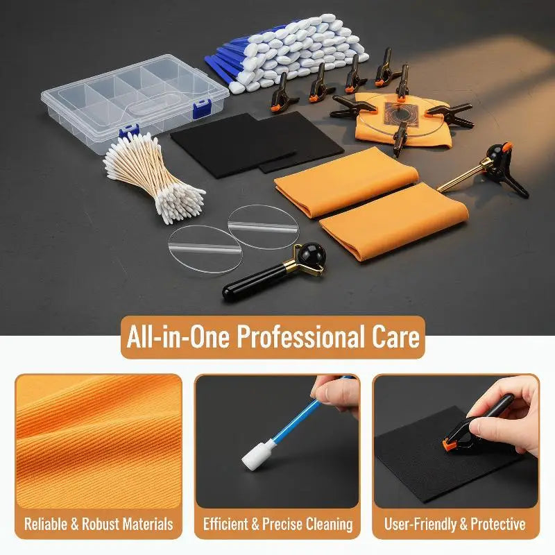 162-Piece Card Flattening & Cleaning Kit | Acrylic Rounds
