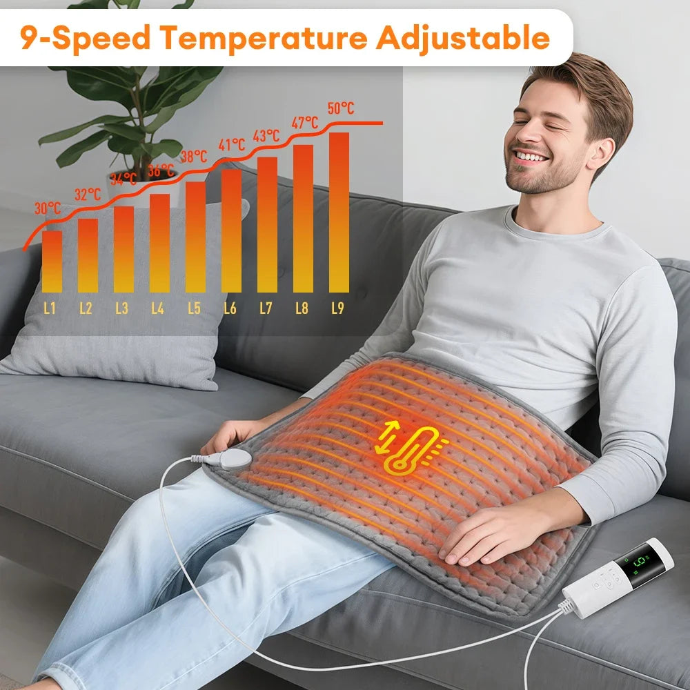 AFDEAL Electric Heating Pad 9 Levels – Leg & Body Warmer 30×60cm