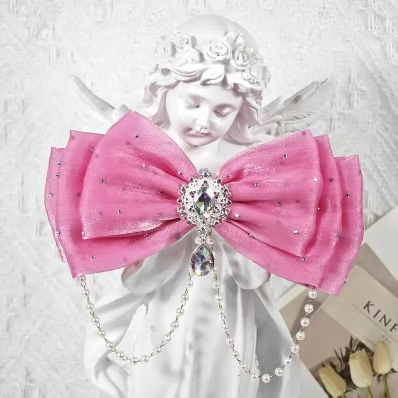 Rhinestone Bow Hair Clip for Girls – Princess Party Accessory Girls Hair Clip Oasis Select A11