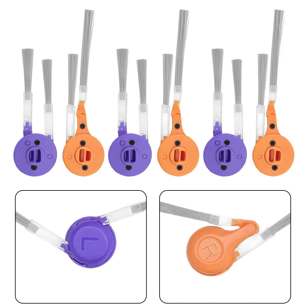 6Pcs Replacement Side Brush For Narwal Flow Robot Vacuum Cleaner Corner Edge Cleaning Accessories Plastic Nylon Parts Oasis Select