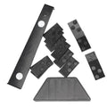 LIKE WISH Wood Laminate Flooring Installation Tool Floor Fitting Kit With 20Pcs Spacers Flooring Tool Set Oasis Select Black