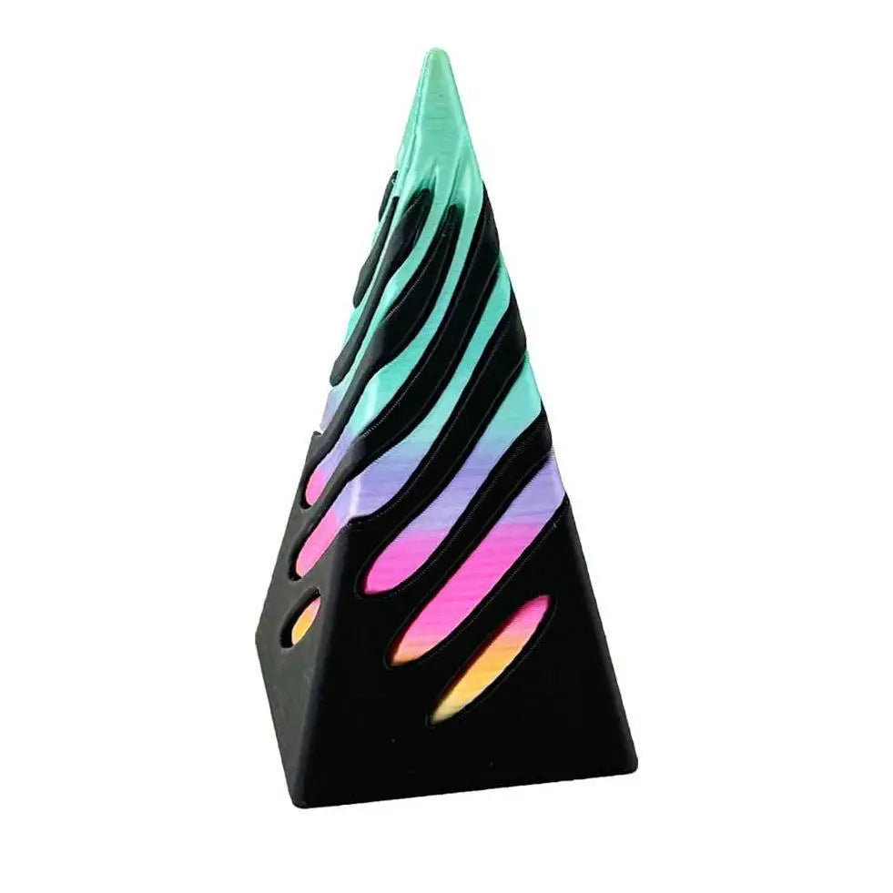 3D Printing Decompression Spinning Toy Through Pyramid Toy Spiral Cone Helix Screw Passthrough Sculpture Decor Toy Oasis Select 21