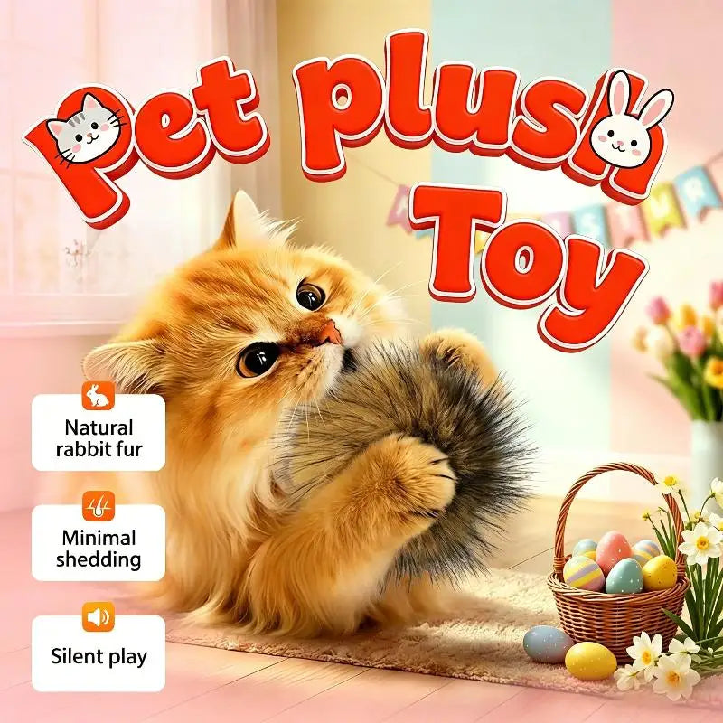 Cat Toy Faux Rabbit Fur Ball,2026 New Soft Rabbit Fur Catnip Balls,Fluffy Catnip Toy For Indoor Cats,Washable & Fun To Chase Oasis Select