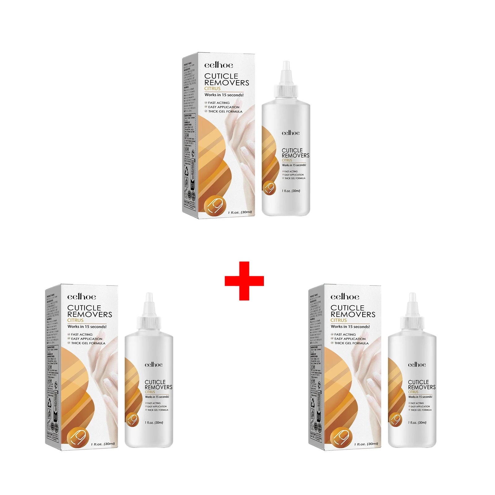 Citrus Cuticle Remover Gel Dead Skin Softener for Nail Care Improve Rough Damaged Nails Smooth Nourishing Care Liquid Oasis Select 3pcs
