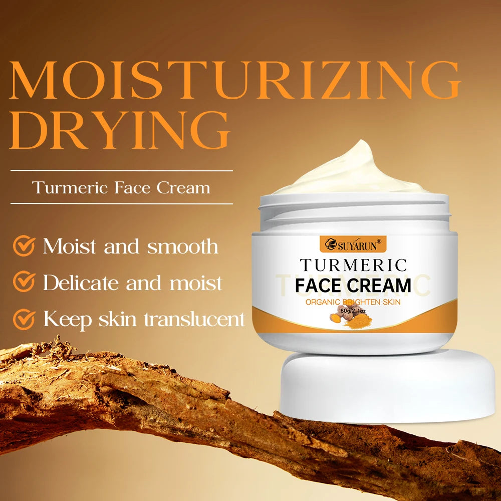 SUYARUN Turmeric Face Cream – Brightening & Anti-Aging Turmeric Face Cream Oasis Select