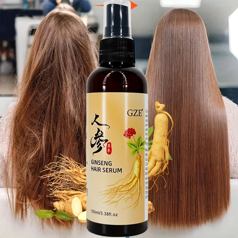GZE Ginseng Hair Serum – Heat Protection & Moisture Repair